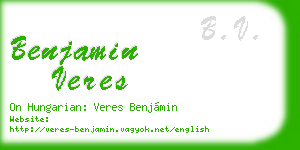 benjamin veres business card